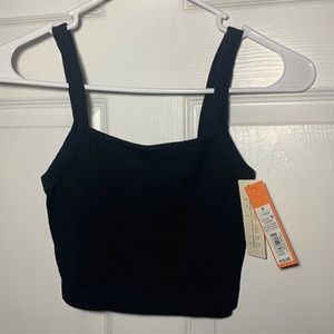 Black crop top